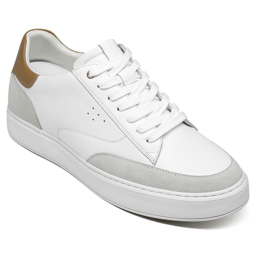 us11 CHAMARIPA elevator shoes Height Increase shoes men white sneaker 6cm